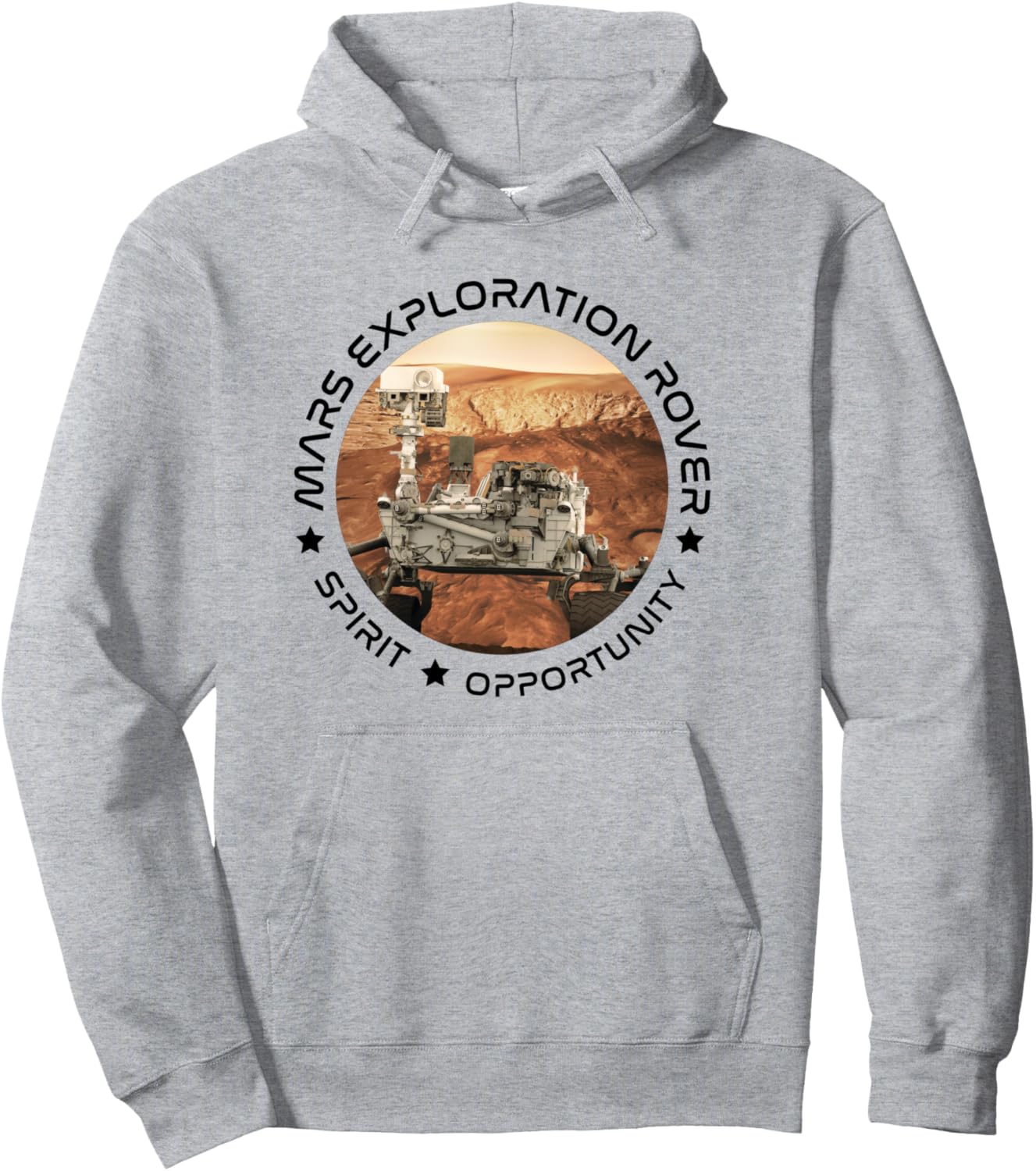

Худи с изображением марсохода Nasa, серый