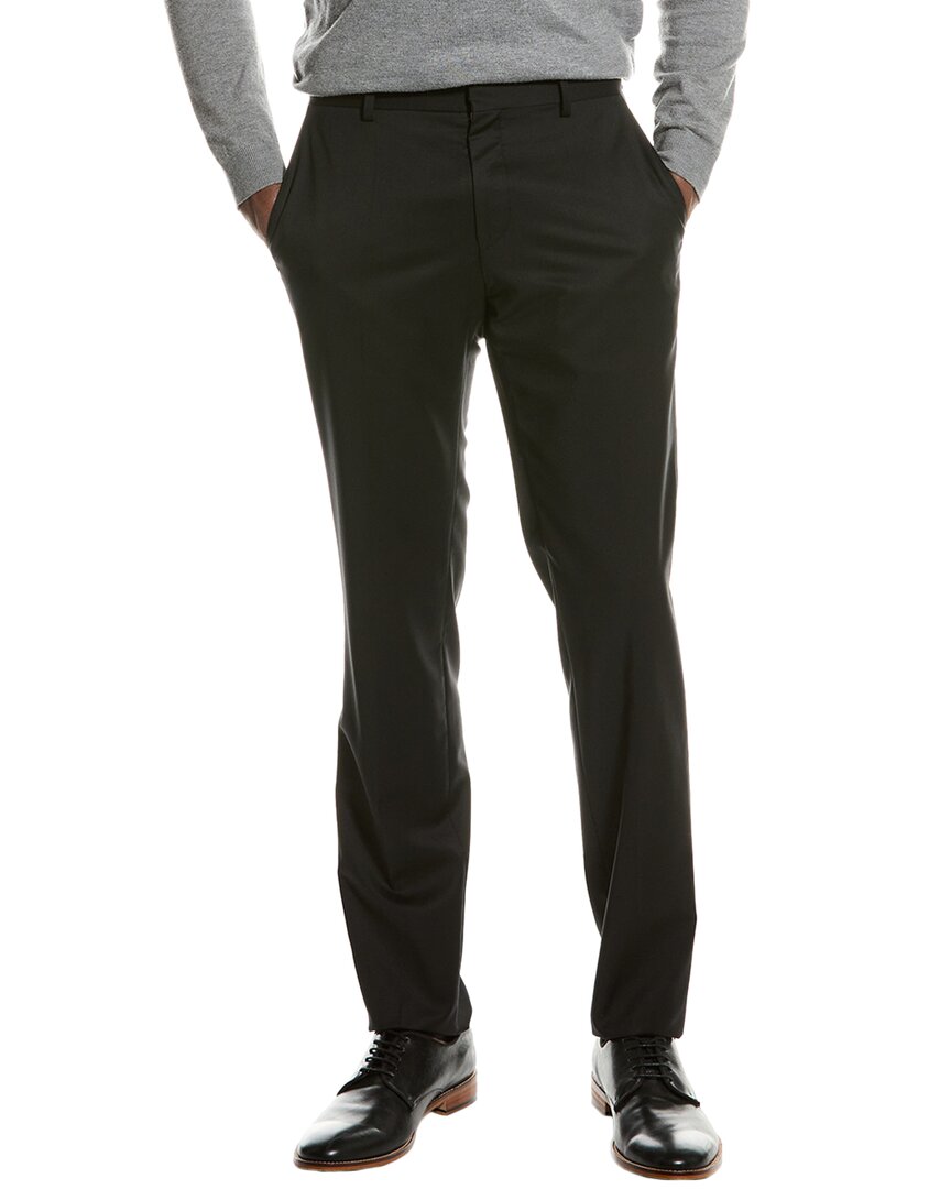 

BOSS Hugo Boss Genius Slim Fit шерстяные брюки Boss by Hugo Boss, черный