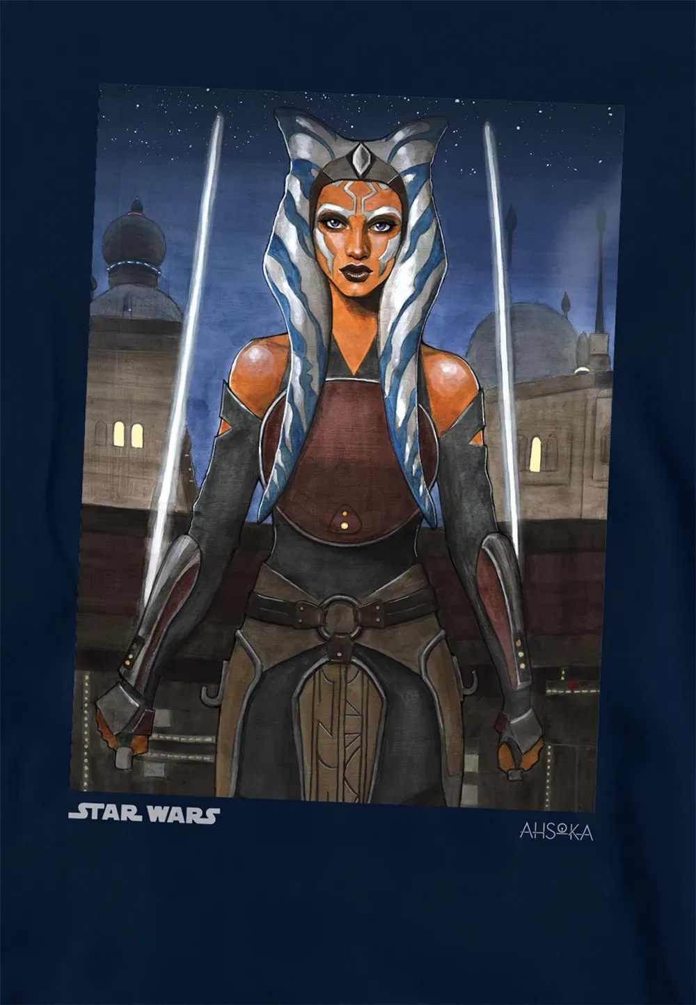Детская толстовка Ahsoka Star Wars Disney, темно-синий — фото 2