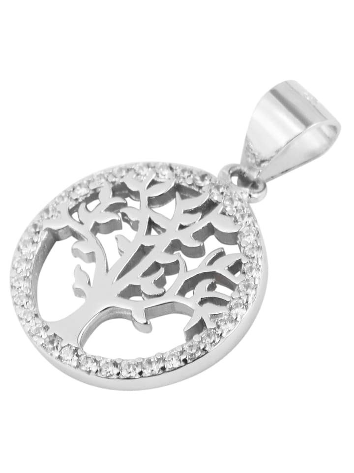

Adeliás Женский кулон - кулон «Древо жизни» из серебра 925 пробы с кубическим цирконием в серебряной оправе