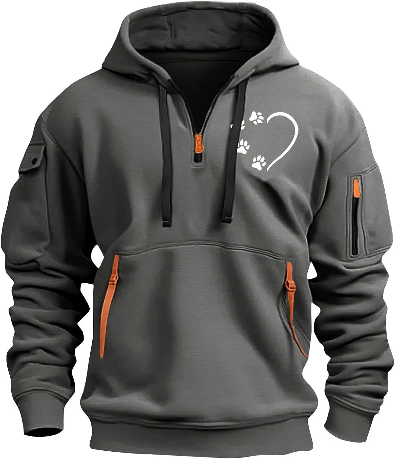 

Мужской лонгслив с капюшоном и мягкими карманами Cheyubny