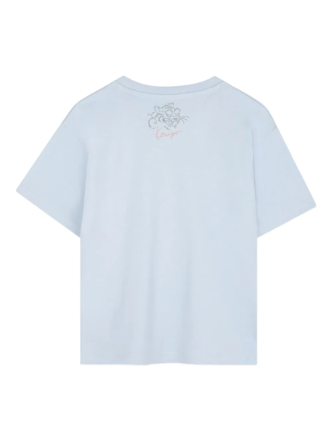 Футболка с графическим принтом и короткими рукавами Kenzo Kids, синий — фото 2