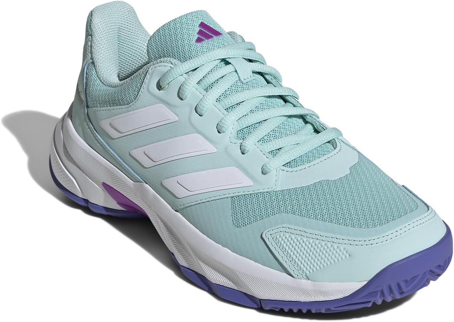 

Кроссовки adidas Courtjam Control 3, цвет Semi Flash Aqua/White/Cobalt Blue