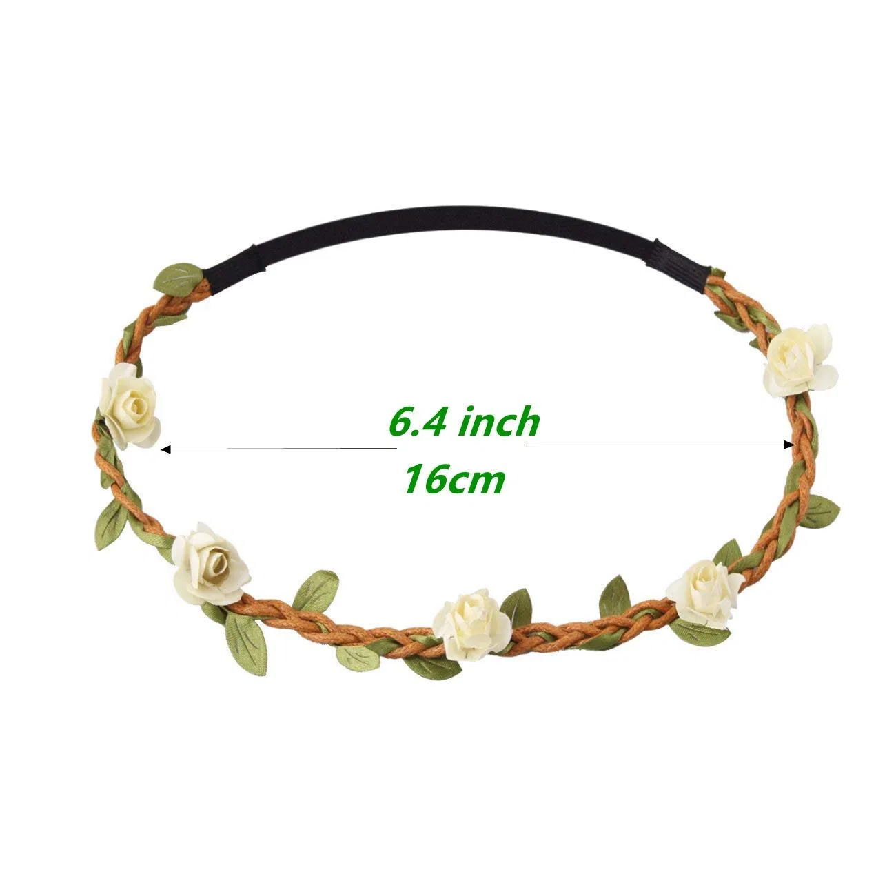 Набор из 12 цветочных ободков Candygirl Fashion Candygirl, Assorted Colours (White, Pink, Fuchsia, Red, Orange, Yellow, Green, Turquoise, Purple) — фото 2