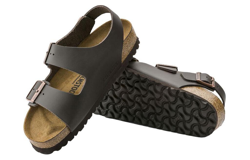 Сандалии-слайды унисекс Birkenstock, темно-коричневый — фото 4