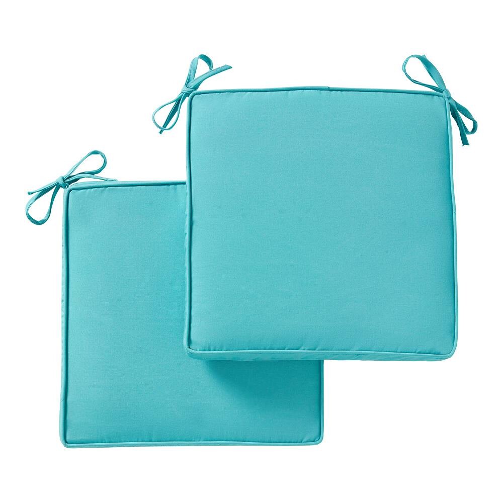 

Greendale Home Fashions Набор подушек для уличного квадратного стула Sunbrella из 2 предметов, цвет Aruba