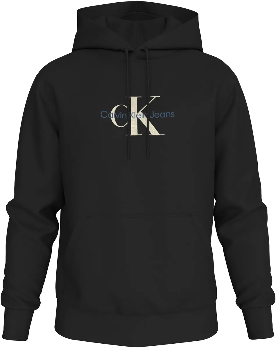 

Толстовка Calvin Klein Jeans "DISTRESSED MONOLOGO HOODIE" с принтом логотипа, черный