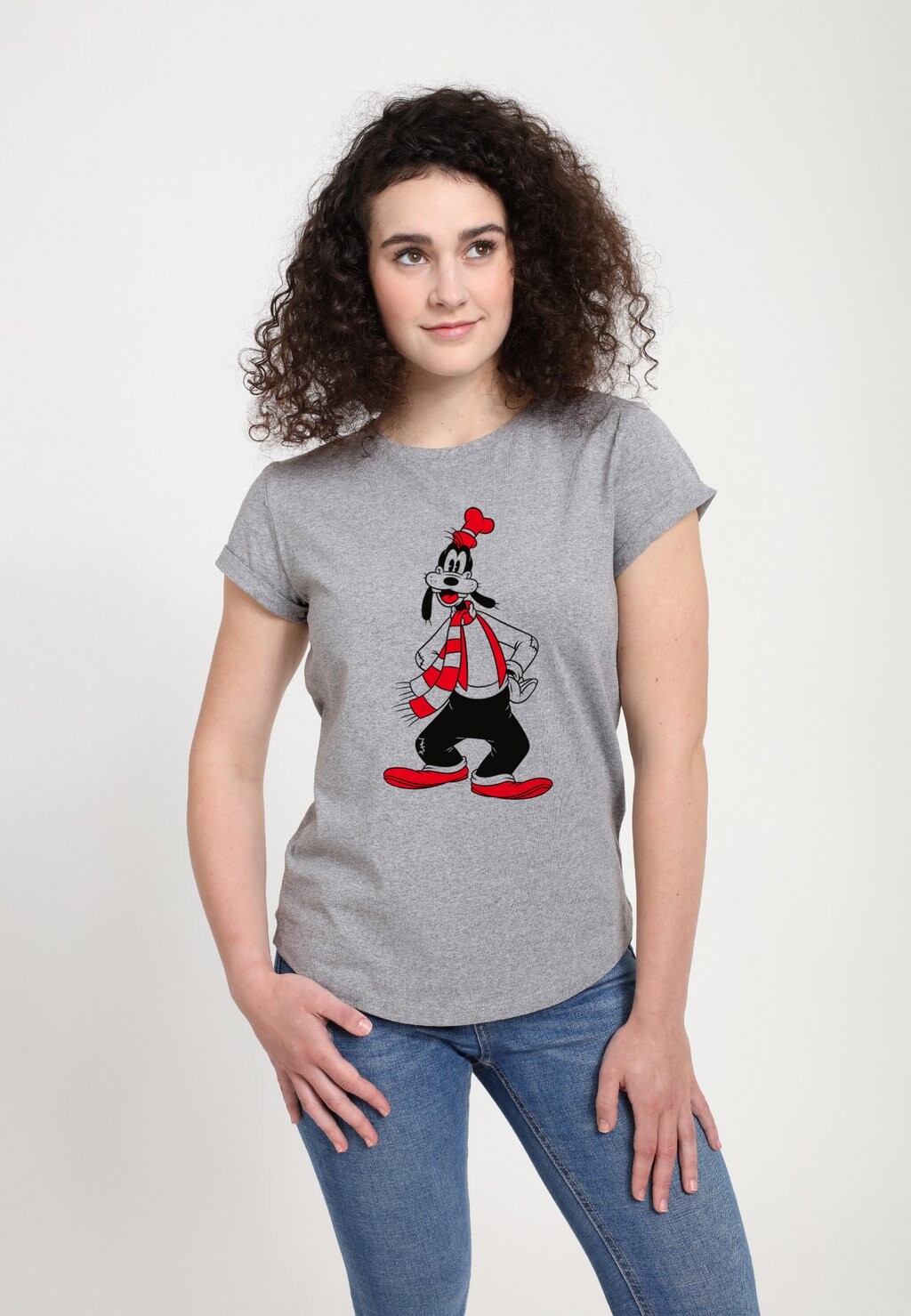 

Футболка с принтом MICKEY CLASSIC GOOFY WINTER FILL Henry Tiger, серый