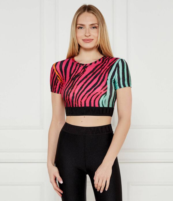 

Блуза Cropped fit Just Cavalli, розовый