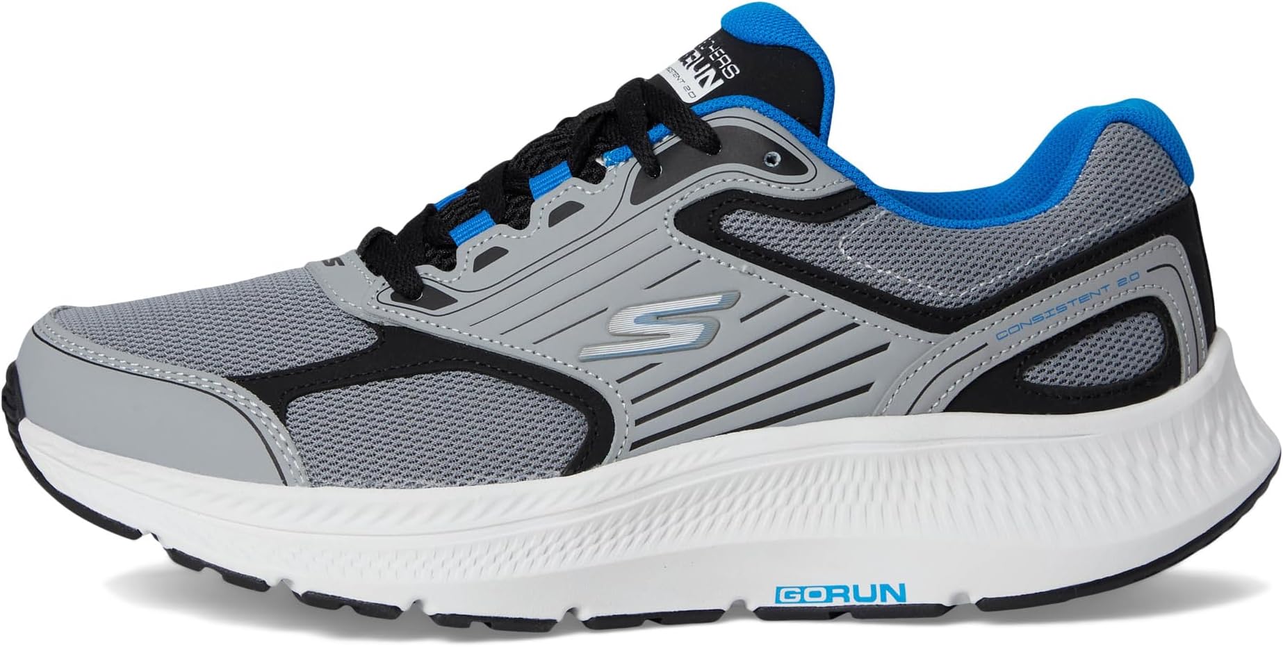 Кроссовки SKECHERS Go Run Consistent 2.0, цвет Grey/Black — фото 4