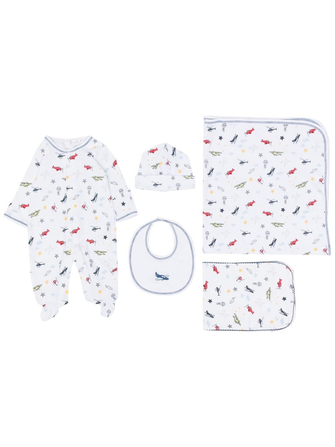 

Комплект из комбинезона, шапки, нагрудника и одеяла Kissy Kissy, белый