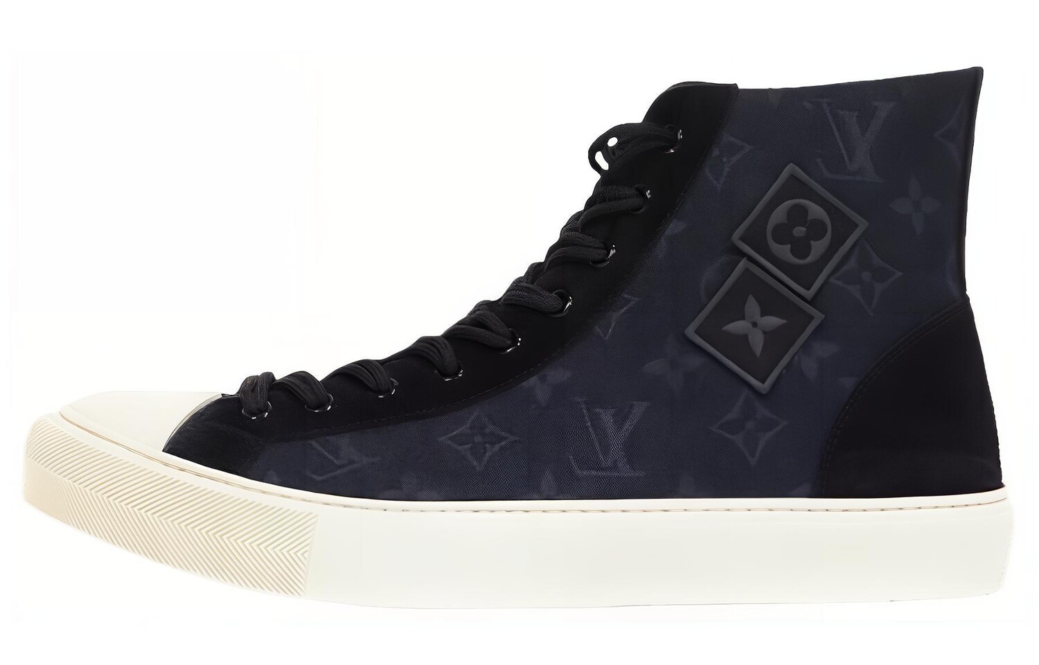Мужские высокие кеды Louis Vuitton, черный