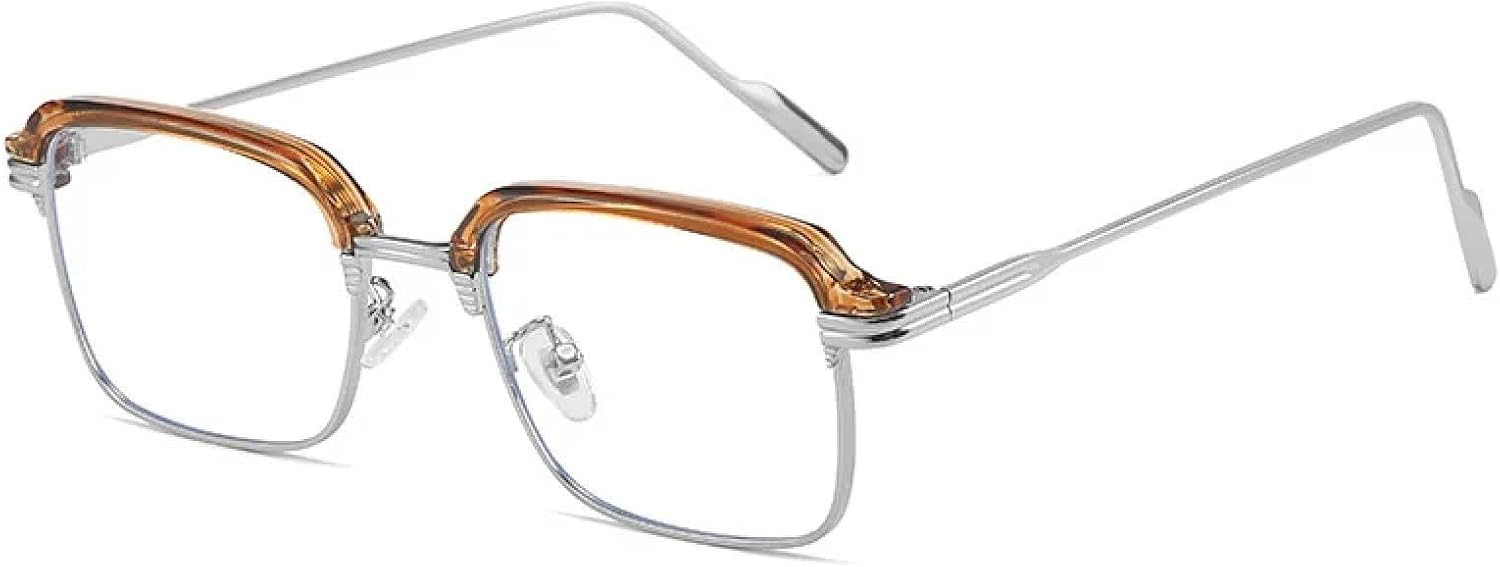 

Качественные прямоугольные солнцезащитные очки в металлической оправе, винтажные солнцезащитные очки для мужчин и женщин, очки с защитой от УФ-излучения UV400 TKKTLLT, Silver Clear