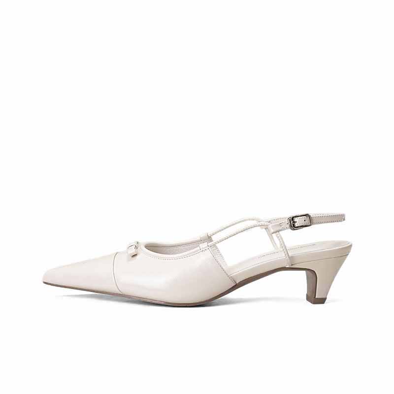 SHOEMAKER QUEEN Белые женские туфли на массивном каблуке, цвет White