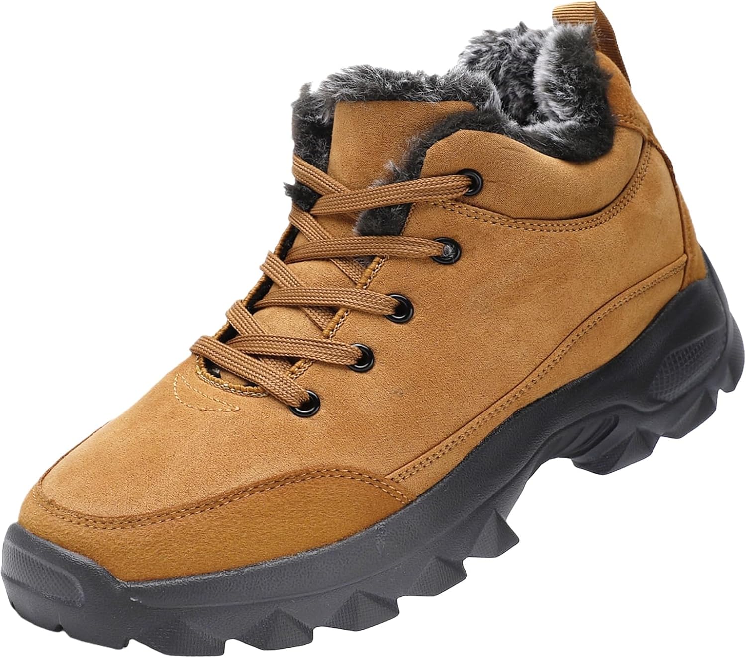 

Мужские модные зимние ботинки Clolinde большого размера - толстые и теплые, легкие и удобные, противоскользящие и долговечные. Уличная хлопковая обувь, коричневый