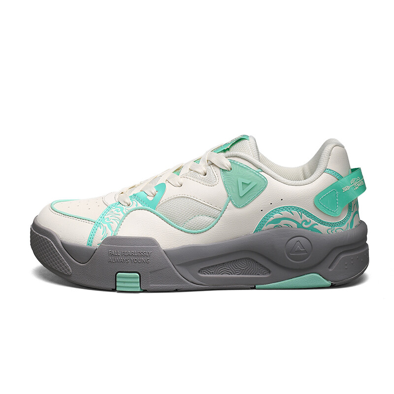 

Кроссовки PEAK Lifestyle Shoes Men Low-top Canvas White And Green, зеленый