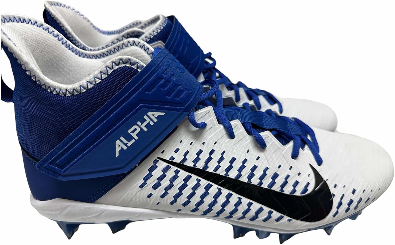 

Футбольные бутсы Nike Alpha Menace Pro 2 D мужские, черно-белые, 7 месяцев США, White-Royal-Black