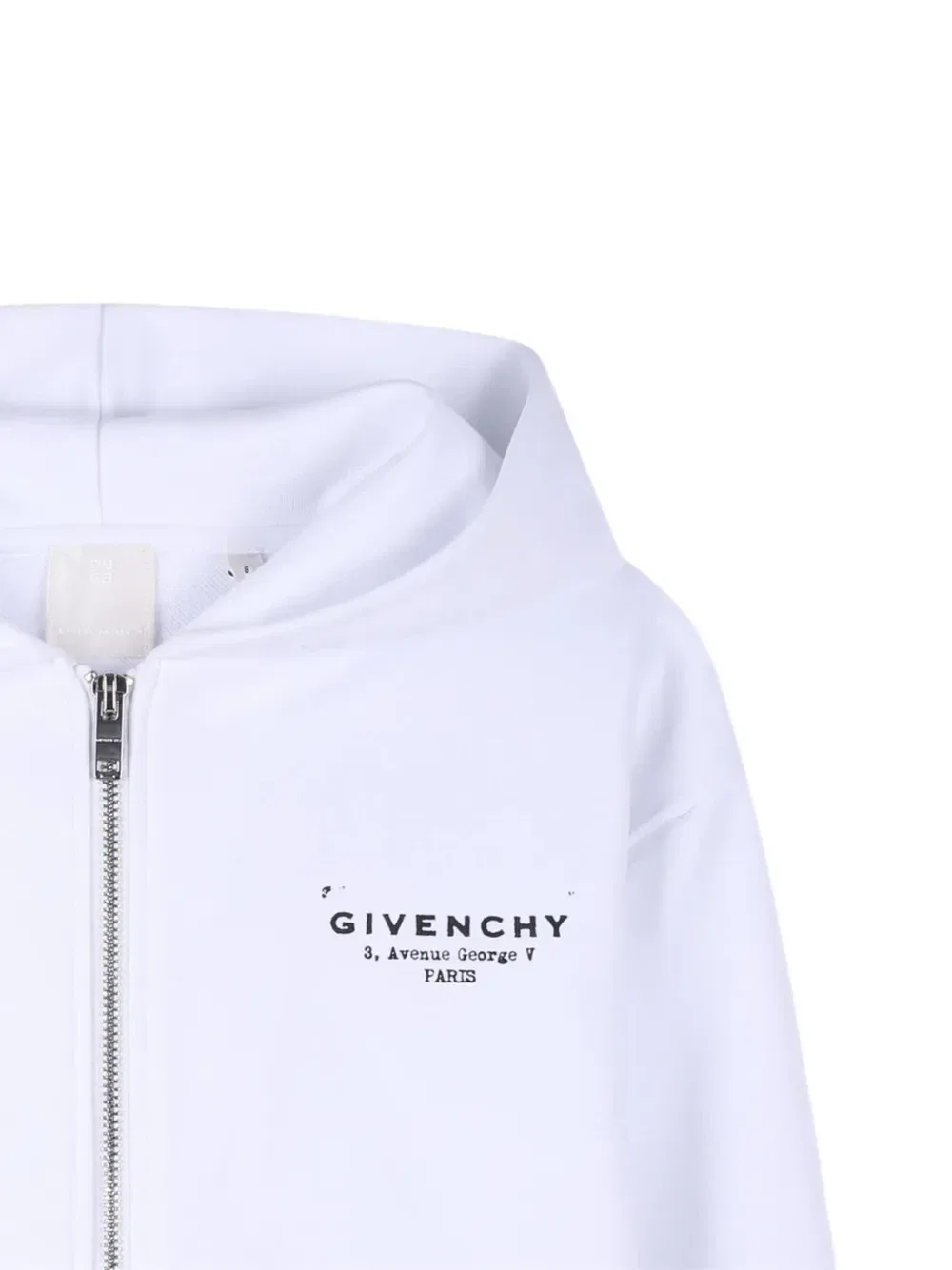 Худи на молнии Givenchy Kids, белый — фото 3