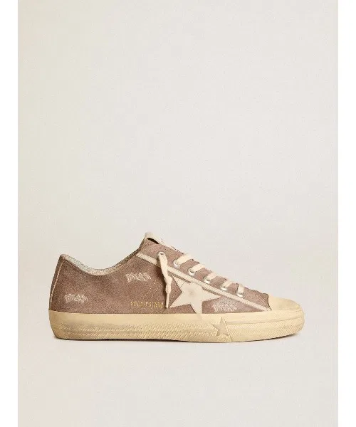 Мужские замшевые кроссовки V-Star GOLDEN GOOSE серые