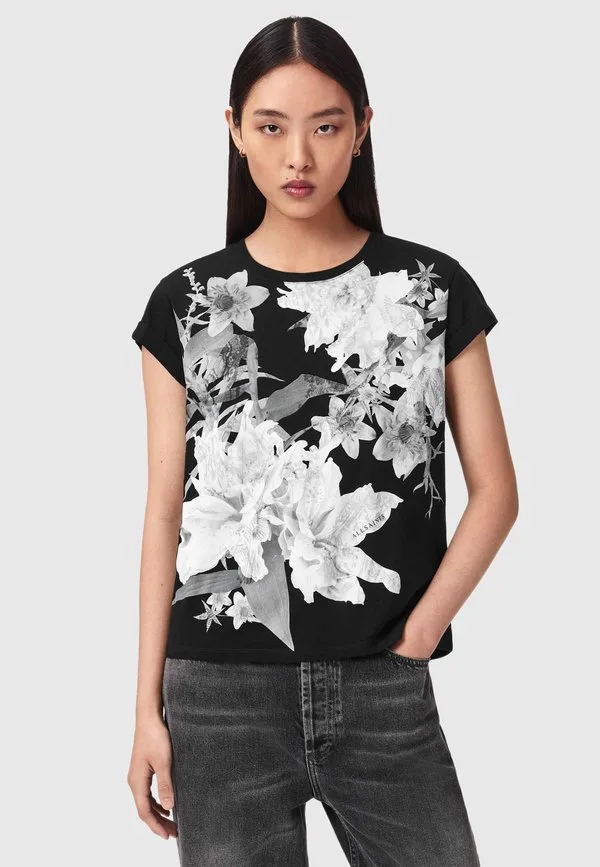 

Футболка с принтом кристал анны Allsaints, Black, Черный, Футболка с принтом кристал анны Allsaints, Black