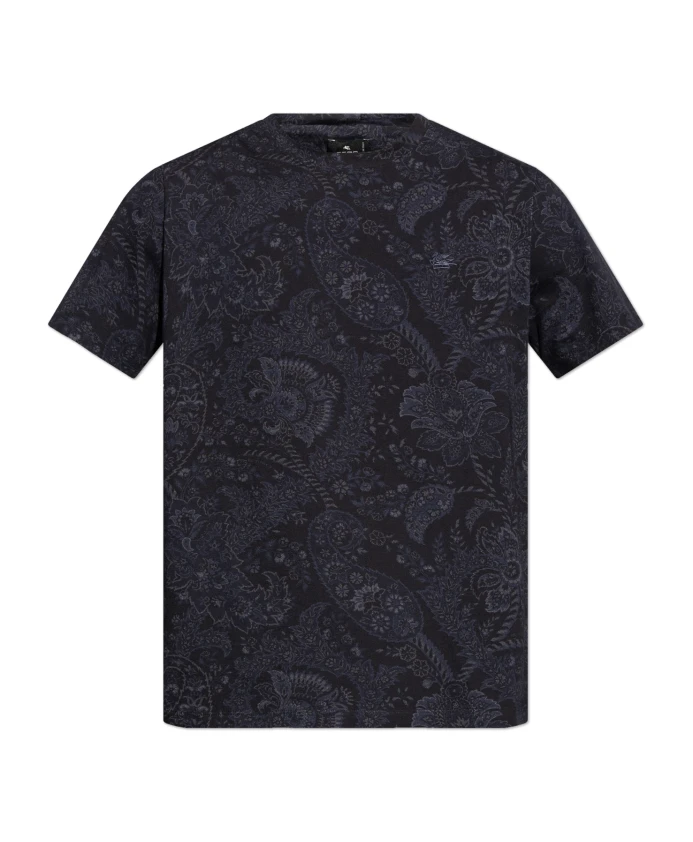

Хлопковая футболка Etro, синий