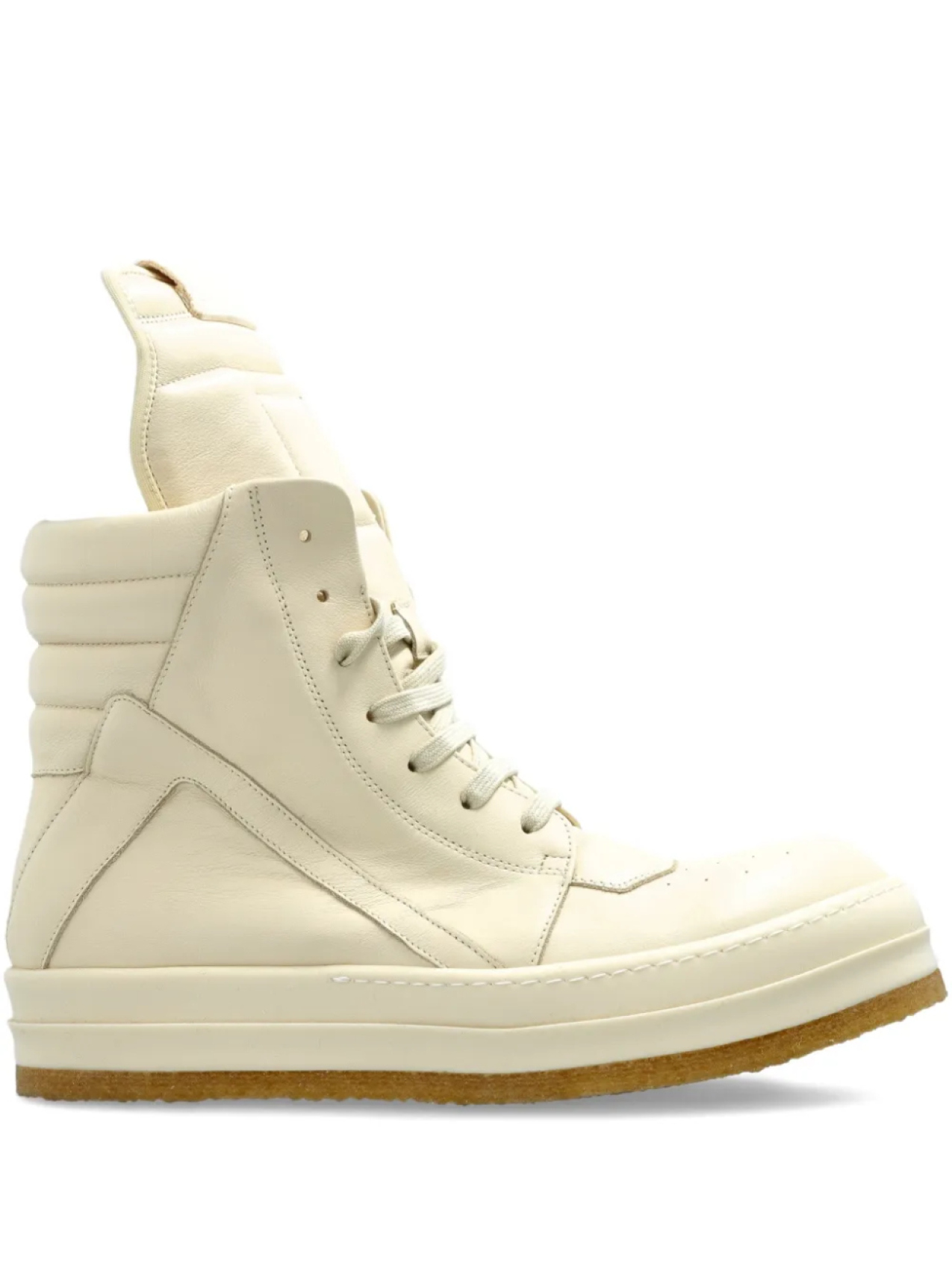 

Высокие кроссовки на шнуровке Rick Owens Geobasket, нейтральный