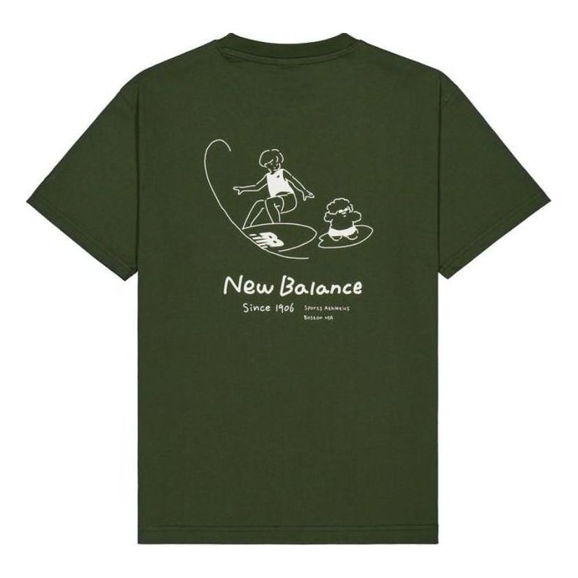 

Футболка New Balance x Tombonia Graphic T-shirt Lifestyle 'Green', зеленый