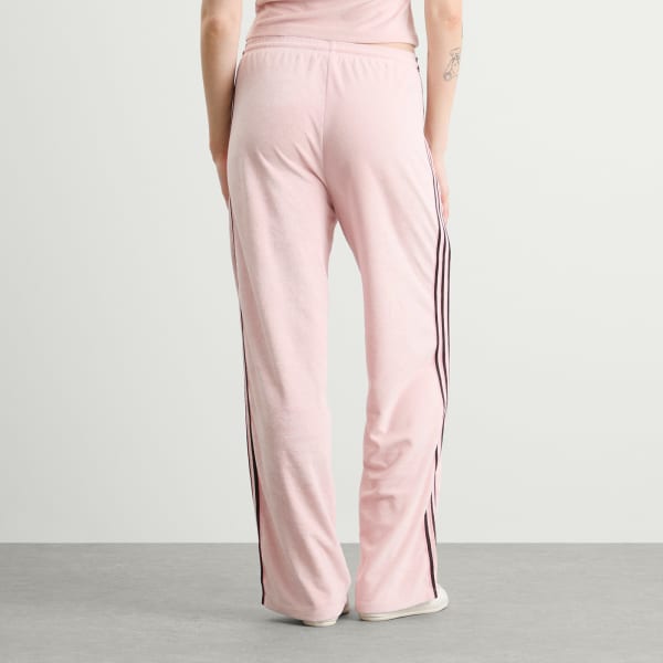 Спортивные штаны из махрового полотенца Adidas, sandy розовый — фото 3