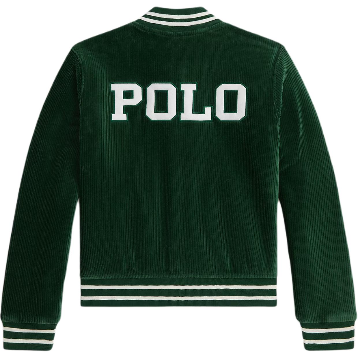 Бейсбольная куртка для подростков Ralph Lauren, зеленый — фото 2