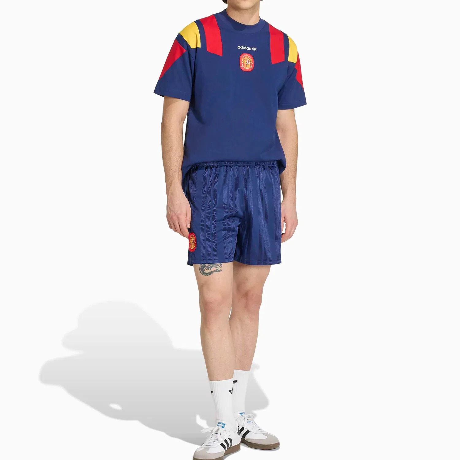 Футболка с круглым вырезом Adidas Originals синяя — фото 3