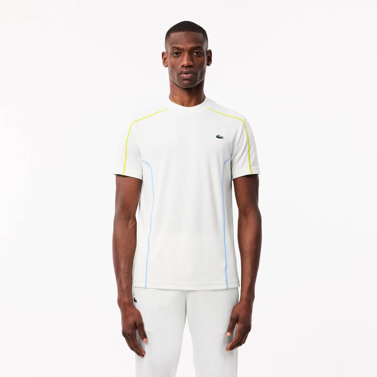 

Мужская теннисная рубашка Lacoste Ultra-Dry, белый