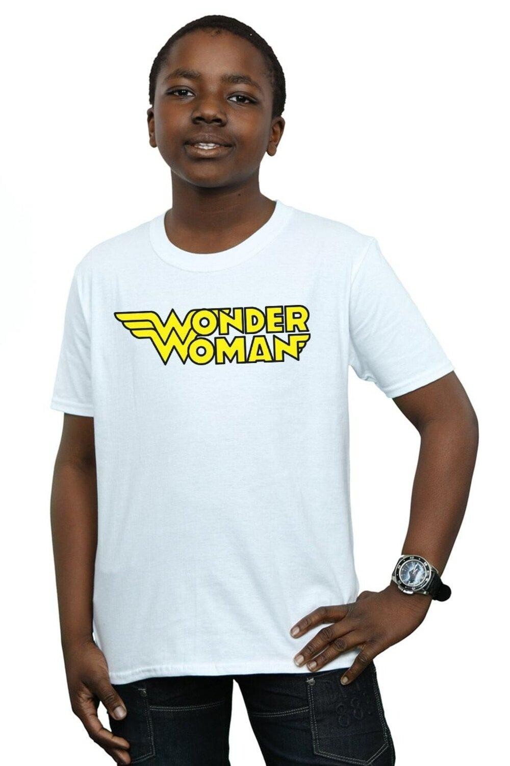 

Футболка с логотипом Wonder Woman DC Comics, белый