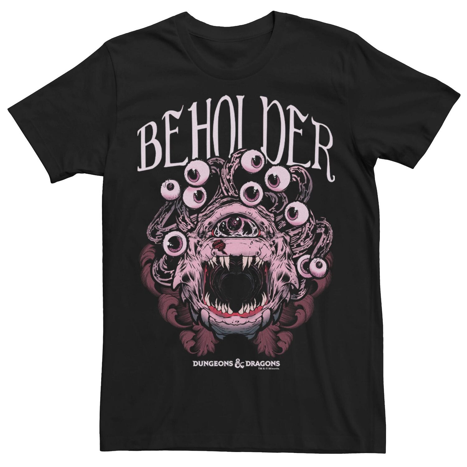 

Мужская футболка с плакатом «Подземелья и драконы» Beholder Monster Icon Licensed Character