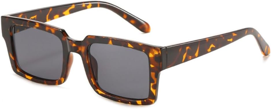 

Модные прямоугольные солнцезащитные очки для женщин в винтажном стиле с леопардовым принтом, розово-фиолетовые, модные солнцезащитные очки для мужчин, защита от ультрафиолета UV400, L20126 generic, White Gray