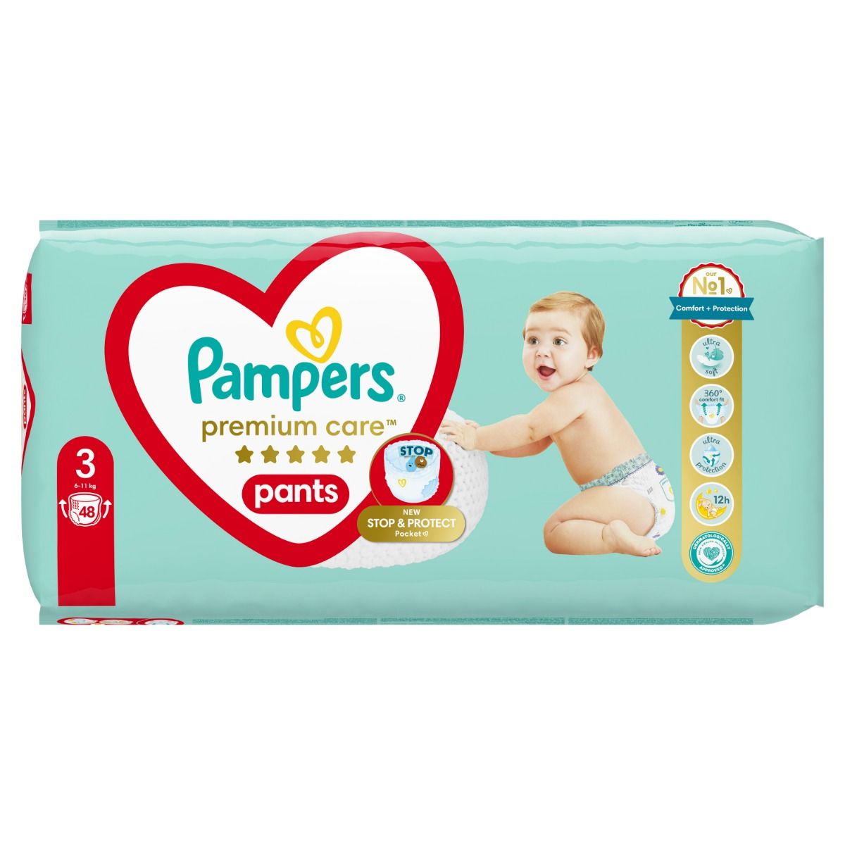 

Подгузники для детей Pampers Premium Care Pants 3, 48 шт