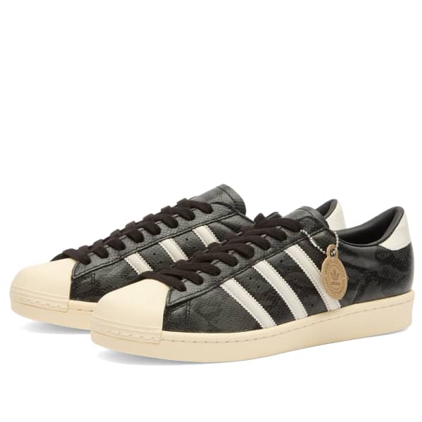 Винтажные кроссовки Superstar MIG Adidas, черный/белый/кремовый — фото 2