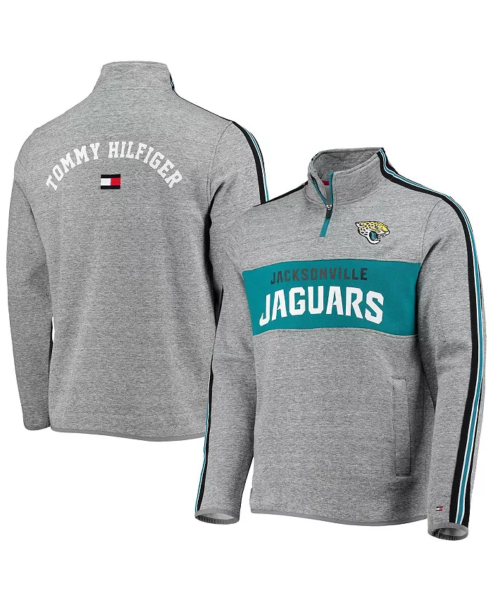 

Мужская серая меланжевая куртка Jacksonville Jaguars Mario с молнией на четверть Tommy Hilfiger