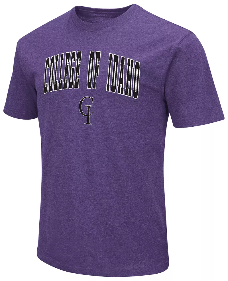 

Мужская фиолетовая футболка Yotes Colosseum College of Idaho