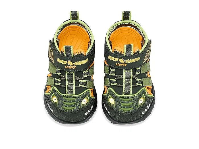 Кроссовки с подсветкой Razor Splash - Raptor Quest SKECHERS KIDS, Olive — фото 3