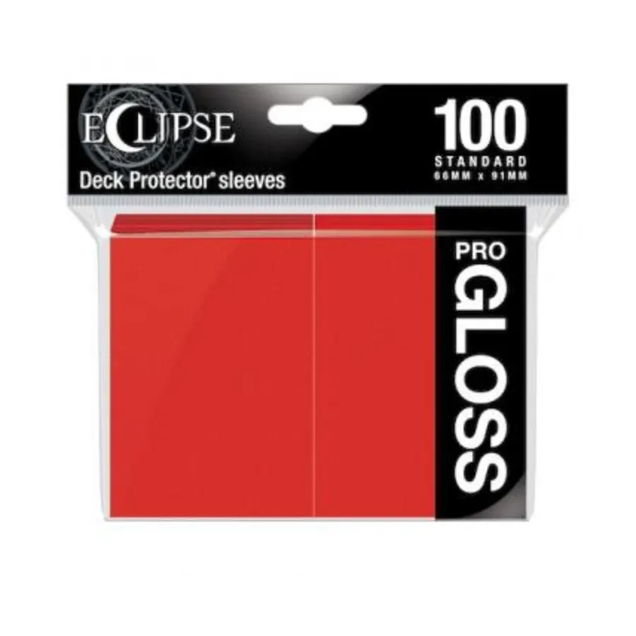 

Eclipse Gloss — Яблочно-красный (100), Card Sleeves - Standard - Red & Orange (Ultra Pro)
