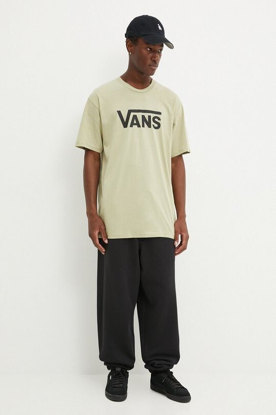 

Хлопковая футболка Vans, зеленый