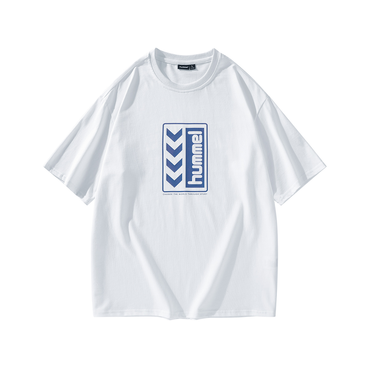 

Футболка унисекс белая Hummel