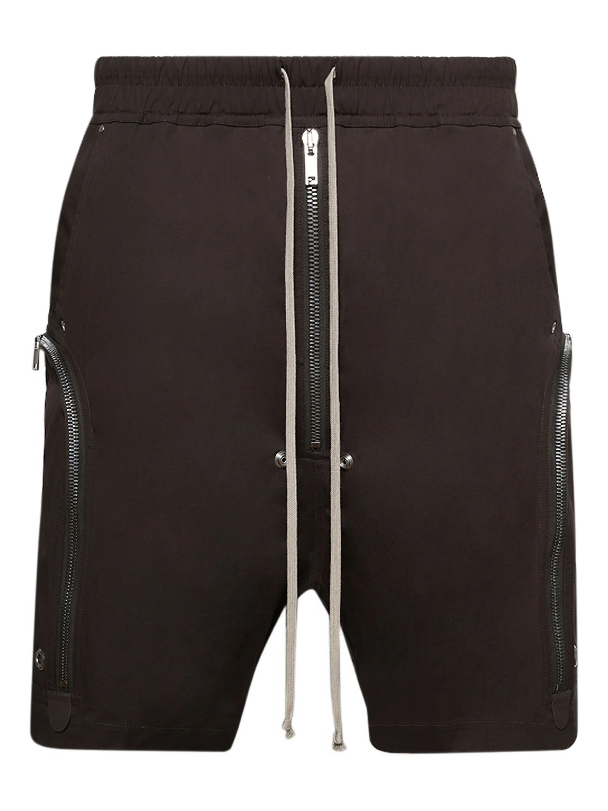 

Шорты с карманами на молнии и кулиской Rick Owens, черный