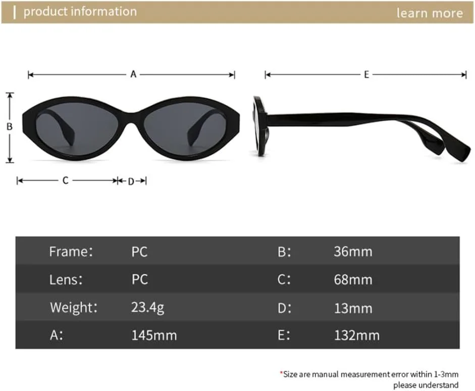 

Женские солнцезащитные очки для овальной формы, солнцезащитные очки в маленькой оправе, ретро-стиль, защита от ультрафиолета UV400, коричневые очки generic, Gray