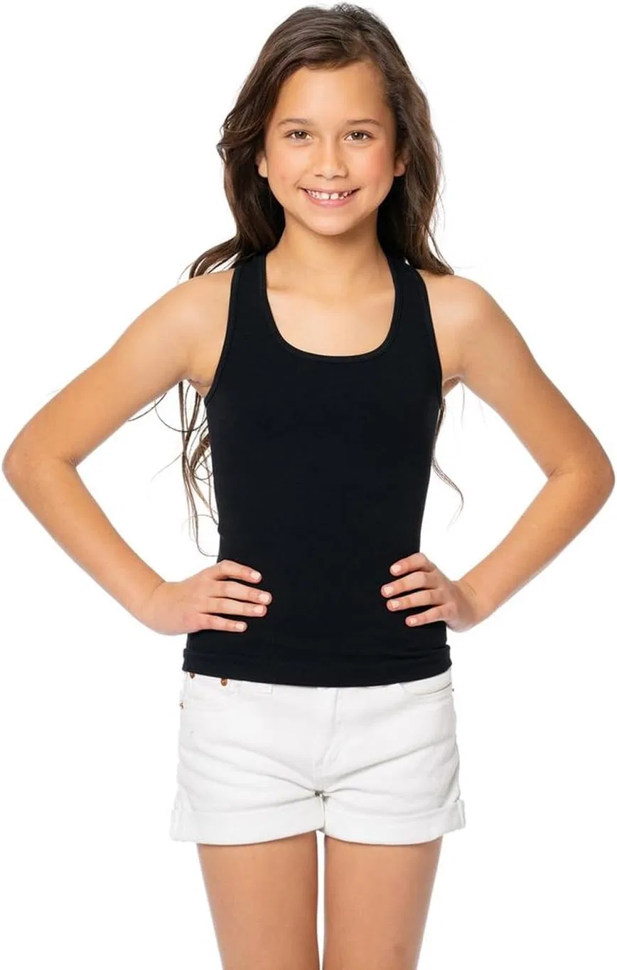 Танк топ Malibu Sugar для девочек, ракушка, Black/White, возраст 10-14 — фото 2