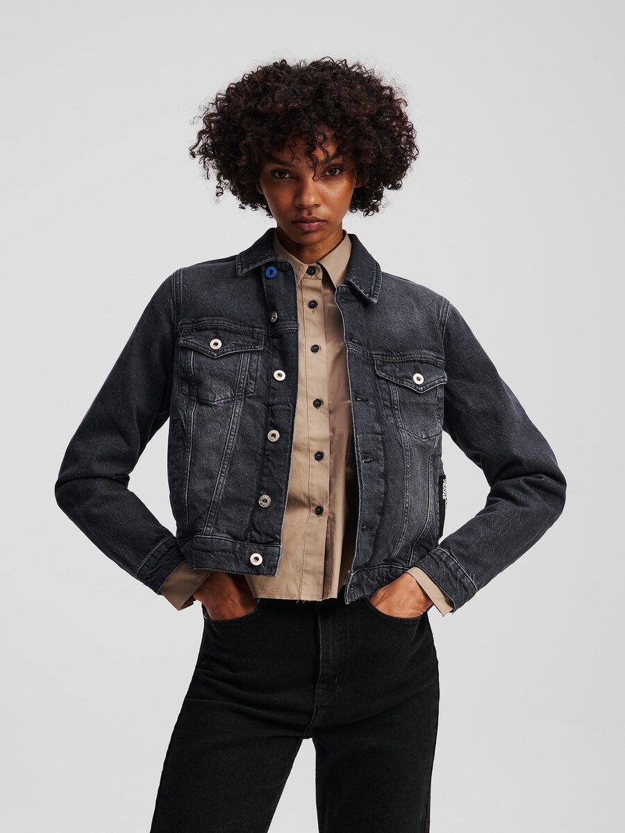 

Куртка межсезонная KARL LAGERFELD JEANS JEANSJACKE MIT REGULÄRER PASSFORM, синий