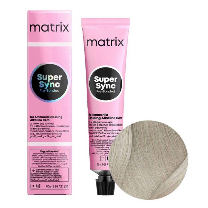 

Тонер для волос MATRIX SUPER SYNC 11A - Extra Light Blonde Plus Ash - 90 мл