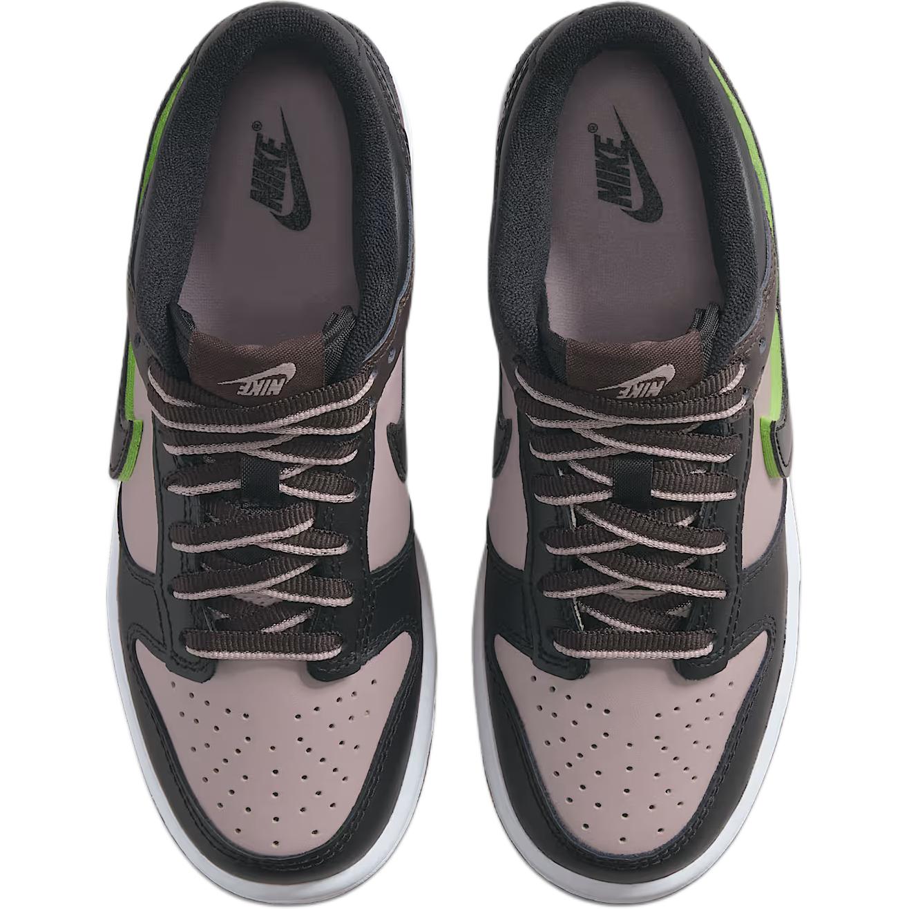 Nike Кроссовки Dunk Low top Kids' Skateboarding Shoes Black/White/Pink Unisex — фото 4
