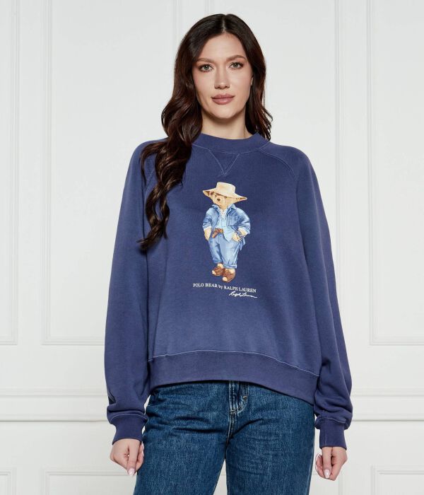 

Толстовка женская Polo Ralph Lauren с фирменным рисунком, синий