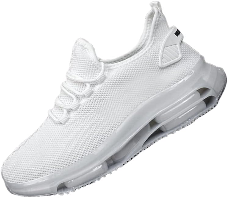 

Мужские летние спортивные кроссовки до щиколотки с дышащей сеткой, подходят для повседневных спортивных занятий Hoalox, белый